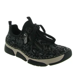 baskets et sneakers - Tendance - femme - Synthétique - Noir - Rieker