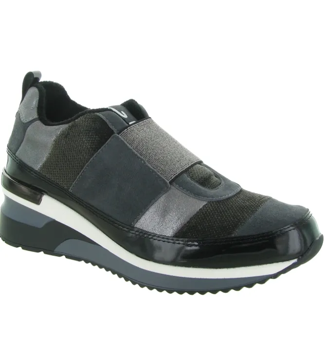 baskets et sneakers - Tendance - femme - Cuir - Anthracite - Mamzelle