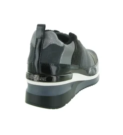 baskets et sneakers - Tendance - femme - Cuir - Anthracite - Mamzelle