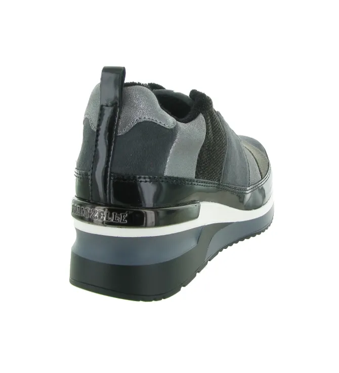 baskets et sneakers - Tendance - femme - Cuir - Anthracite - Mamzelle