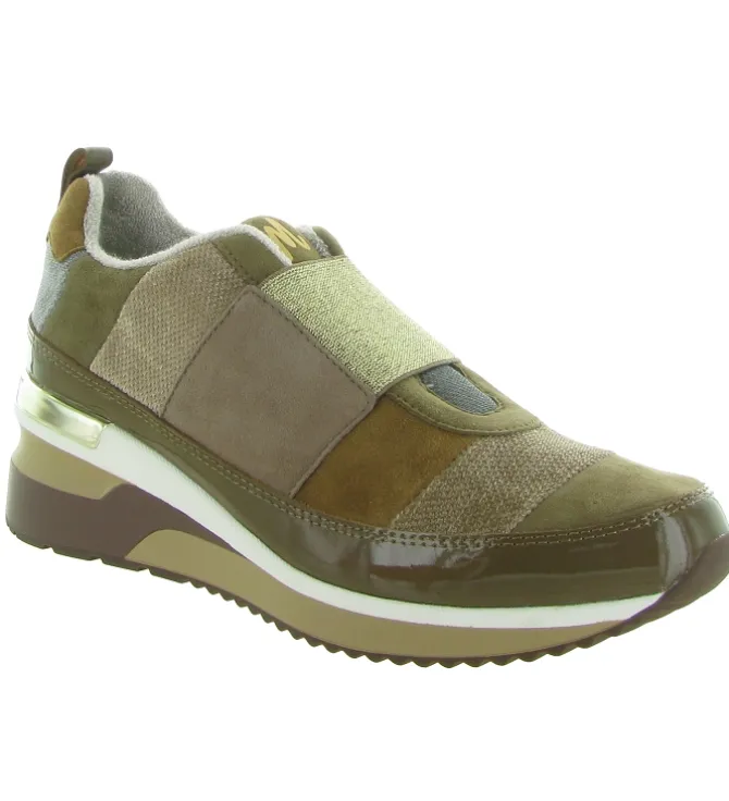 baskets et sneakers - Tendance - femme - Cuir - Marron - Mamzelle