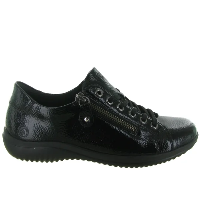 baskets et sneakers - Tendance - femme - Cuir - Noir - Remonte