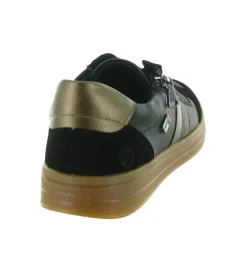 baskets et sneakers - Tendance - femme - Cuir - Noir - Remonte
