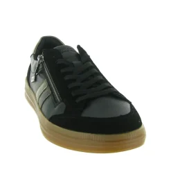 baskets et sneakers - Tendance - femme - Cuir - Noir - Remonte