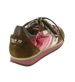 baskets et sneakers - Tendance - femme - Nubuck - Rose - Back70