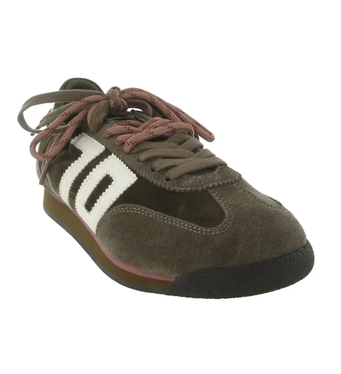 baskets et sneakers - Tendance - femme - Nubuck - Taupe - Back70