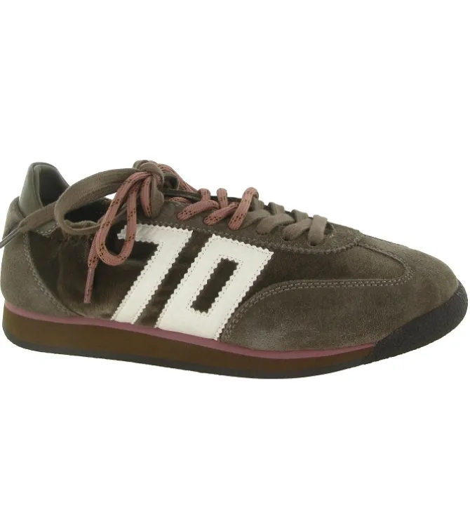 baskets et sneakers - Tendance - femme - Nubuck - Taupe - Back70