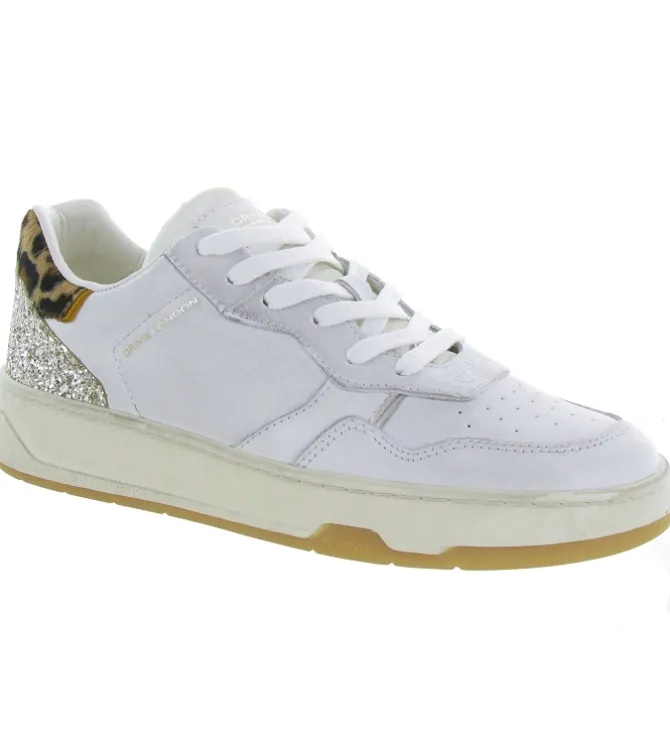 baskets et sneakers - Tendance - femme - Cuir - Blanc - Crime london