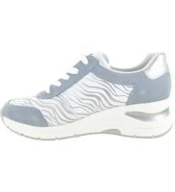 baskets et sneakers - Tendance - femme - Cuir - Bleu - Rieker