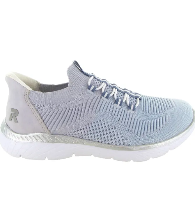 baskets et sneakers - Tendance - femme - Toile - Bleu - Rieker