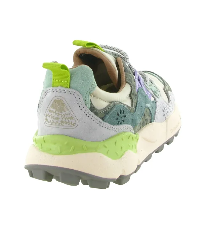 baskets et sneakers - Tendance - femme - Nubuck - Vert - Flower mountain