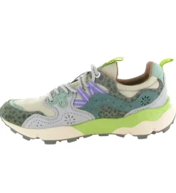 baskets et sneakers - Tendance - femme - Nubuck - Vert - Flower mountain