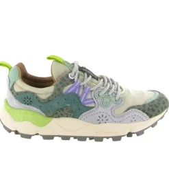 baskets et sneakers - Tendance - femme - Nubuck - Vert - Flower mountain