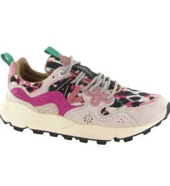 baskets et sneakers - Tendance - femme - Nubuck - Rose - Flower mountain