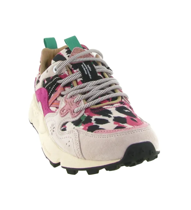 baskets et sneakers - Tendance - femme - Nubuck - Rose - Flower mountain
