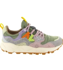 baskets et sneakers - Tendance - femme - Nubuck - Kaki - Flower mountain