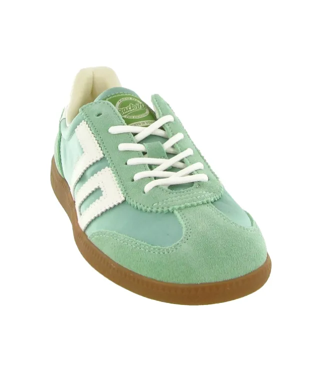 baskets et sneakers - Tendance - femme - Nylon - Vert amande - Back70