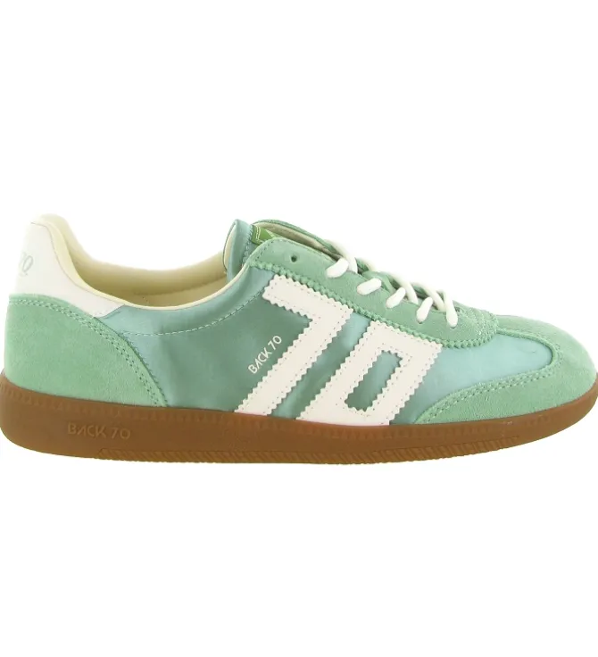 baskets et sneakers - Tendance - femme - Nylon - Vert amande - Back70