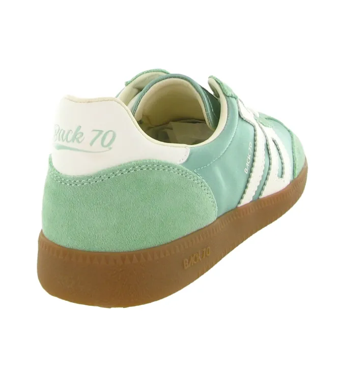 baskets et sneakers - Tendance - femme - Nylon - Vert amande - Back70