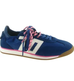 baskets et sneakers - Tendance - femme - Nubuck - Bleu Marine - Back70