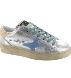 baskets et sneakers - Tendance - femme - Cuir - Argent - Ama brand
