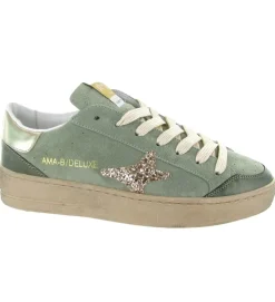 baskets et sneakers - Tendance - femme - Nubuck - Kaki - Ama brand