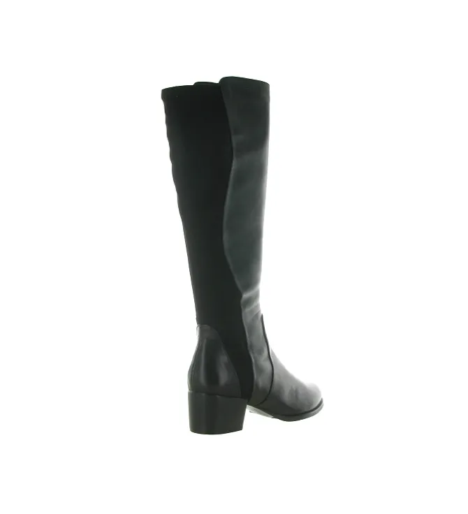 bottes - Casual - femme - Cuir - Noir - Regarde le ciel...