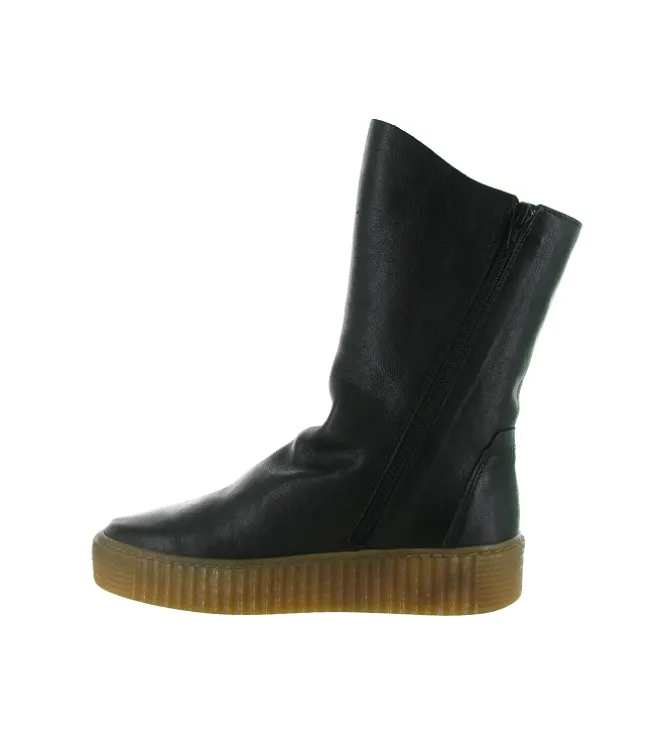 bottes - Casual - femme - Cuir - Noir - Armando