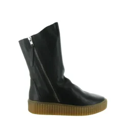 bottes - Casual - femme - Cuir - Noir - Armando