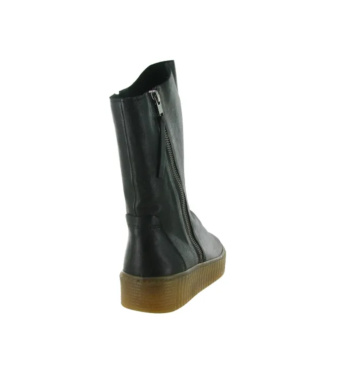 bottes - Casual - femme - Cuir - Noir - Armando