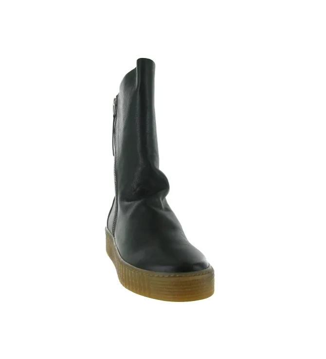 bottes - Casual - femme - Cuir - Noir - Armando