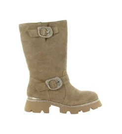 bottes - Casual - femme - Nubuck - Beige - Alma en pena