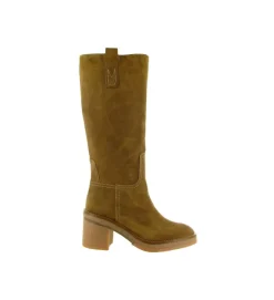 bottes - Casual - femme - Nubuck - Camel - Alpe