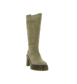 bottes - Casual - femme - Nubuck - Taupe - Alpe