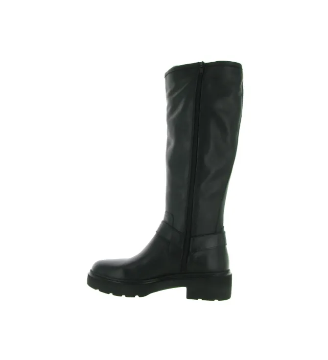 bottes - Cavalières - femme - Cuir - Noir - Unisa