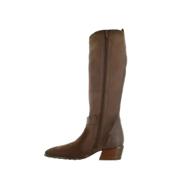 bottes - Cavalières - femme - Nubuck - Marron - Hispanitas