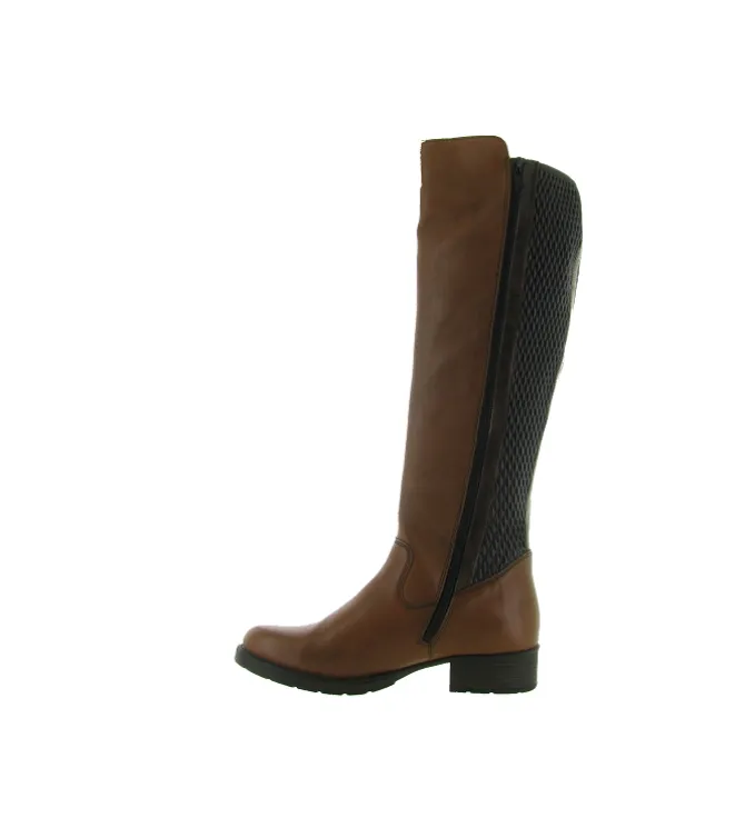 bottes - Cavalières - femme - Synthétique - Marron - Rieker