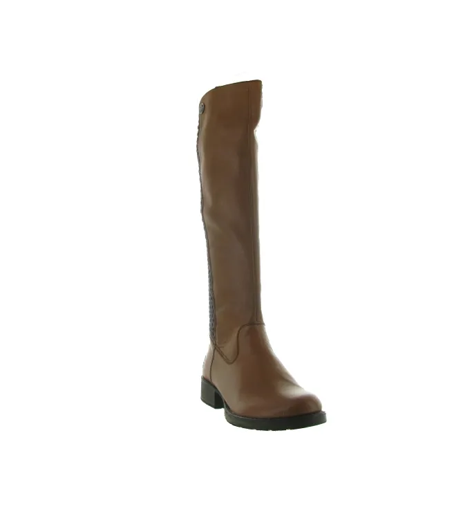 bottes - Cavalières - femme - Synthétique - Marron - Rieker