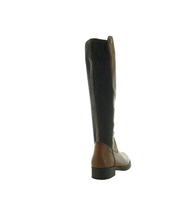 bottes - Cavalières - femme - Synthétique - Marron - Rieker