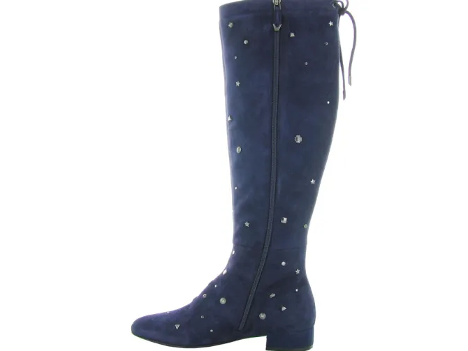 bottes - Cuissardes - femme - Cuir - Bleu - Bruno premi