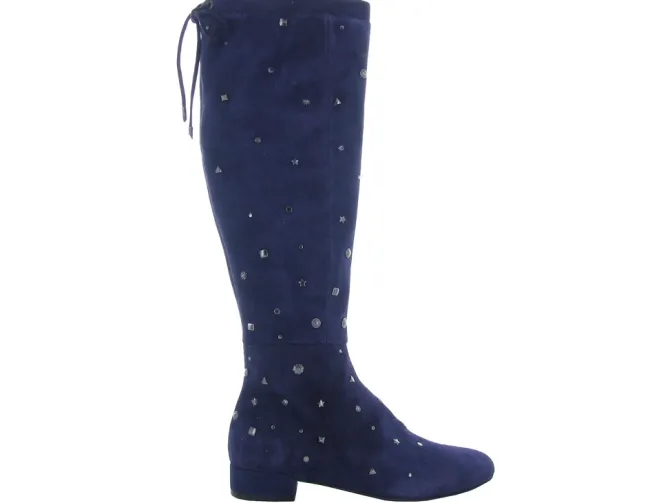 bottes - Cuissardes - femme - Cuir - Bleu - Bruno premi