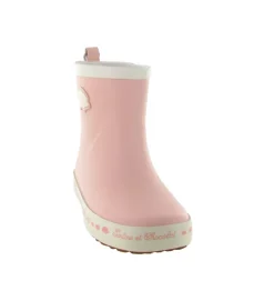 bottes de pluie - - junior fille - Caoutchouc - Rose - Pom d api