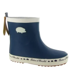 bottes de pluie - - junior garcon - Caoutchouc - Bleu - Pom d api