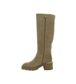 bottes - Motardes - femme - Cuir - Beige - Alma en pena