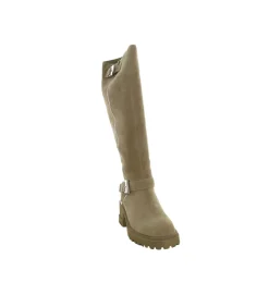 bottes - Motardes - femme - Cuir - Beige - Alma en pena