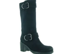 bottes - Motardes - femme - Cuir - Bleu - Julie dee