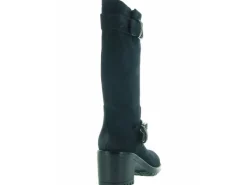 bottes - Motardes - femme - Cuir - Bleu - Julie dee