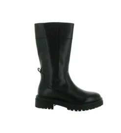 bottes - Motardes - femme - Cuir - Noir - Geox