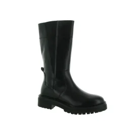bottes - Motardes - femme - Cuir - Noir - Geox