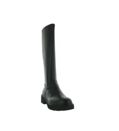bottes - Motardes - femme - Cuir - Noir - Unisa